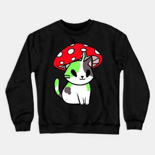 Alien Calico Cat Mushie Crewneck Sweatshirt